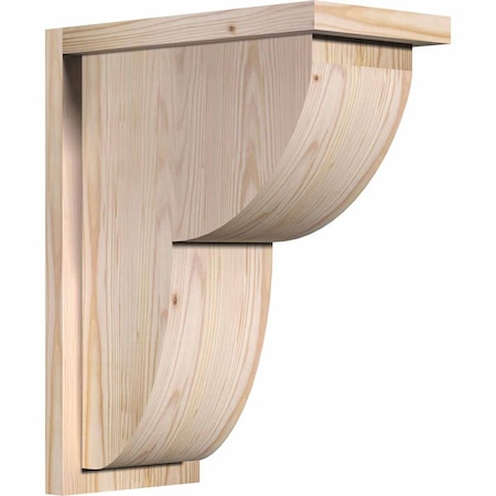 Ekena Millwork Crestline Smooth Corbel w/Backplate, Douglas Fir, 7 1/2"W x 14"D x 18"H COR08X14X18CRE01SDF